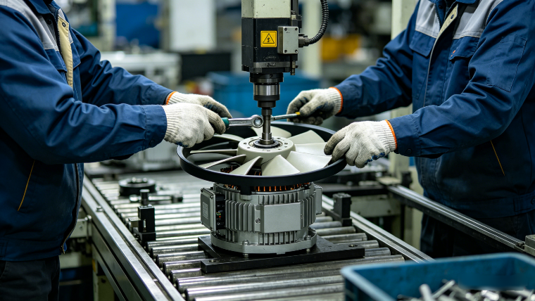 Motor-head assembly lines